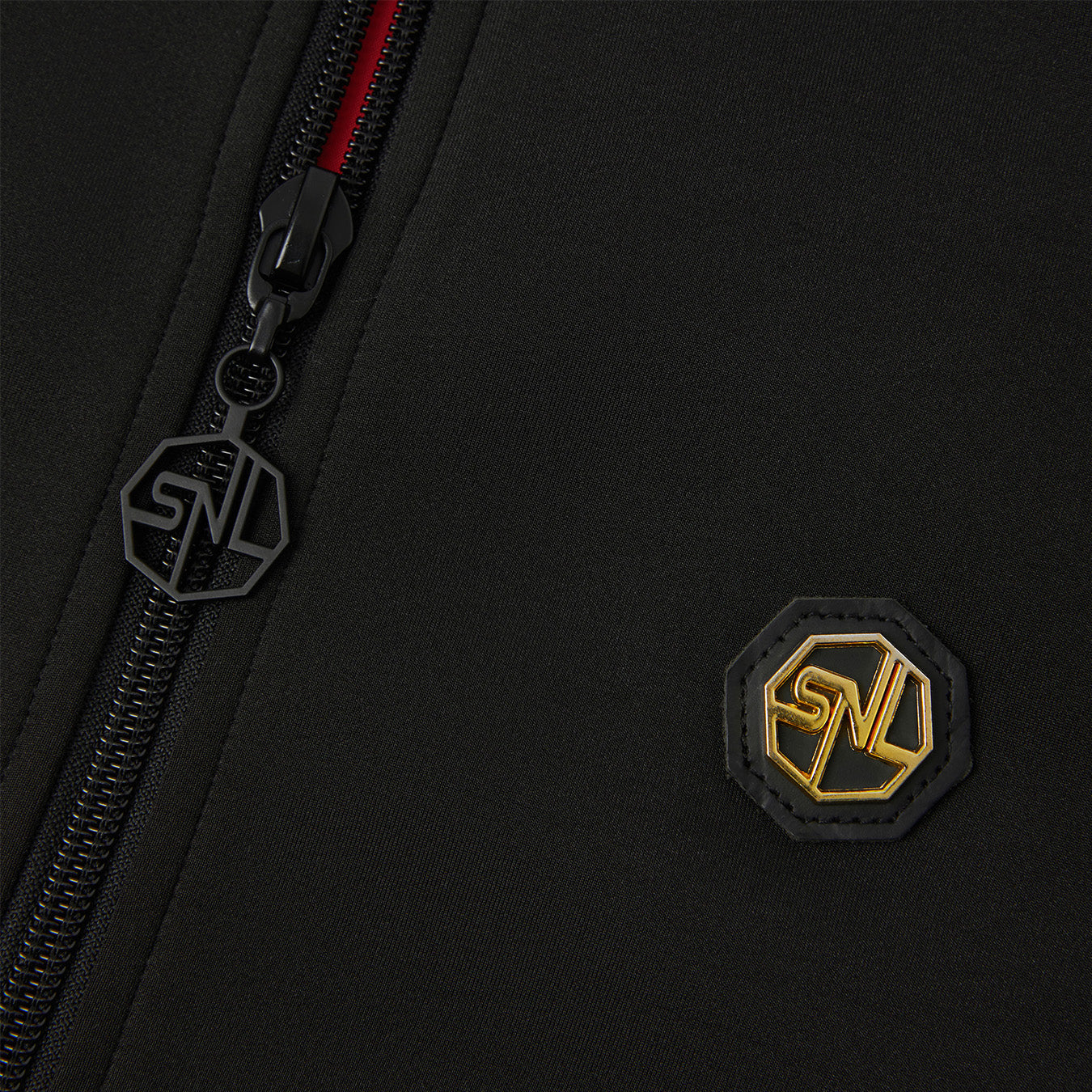 Black Essential Plated Logo Track Jacket