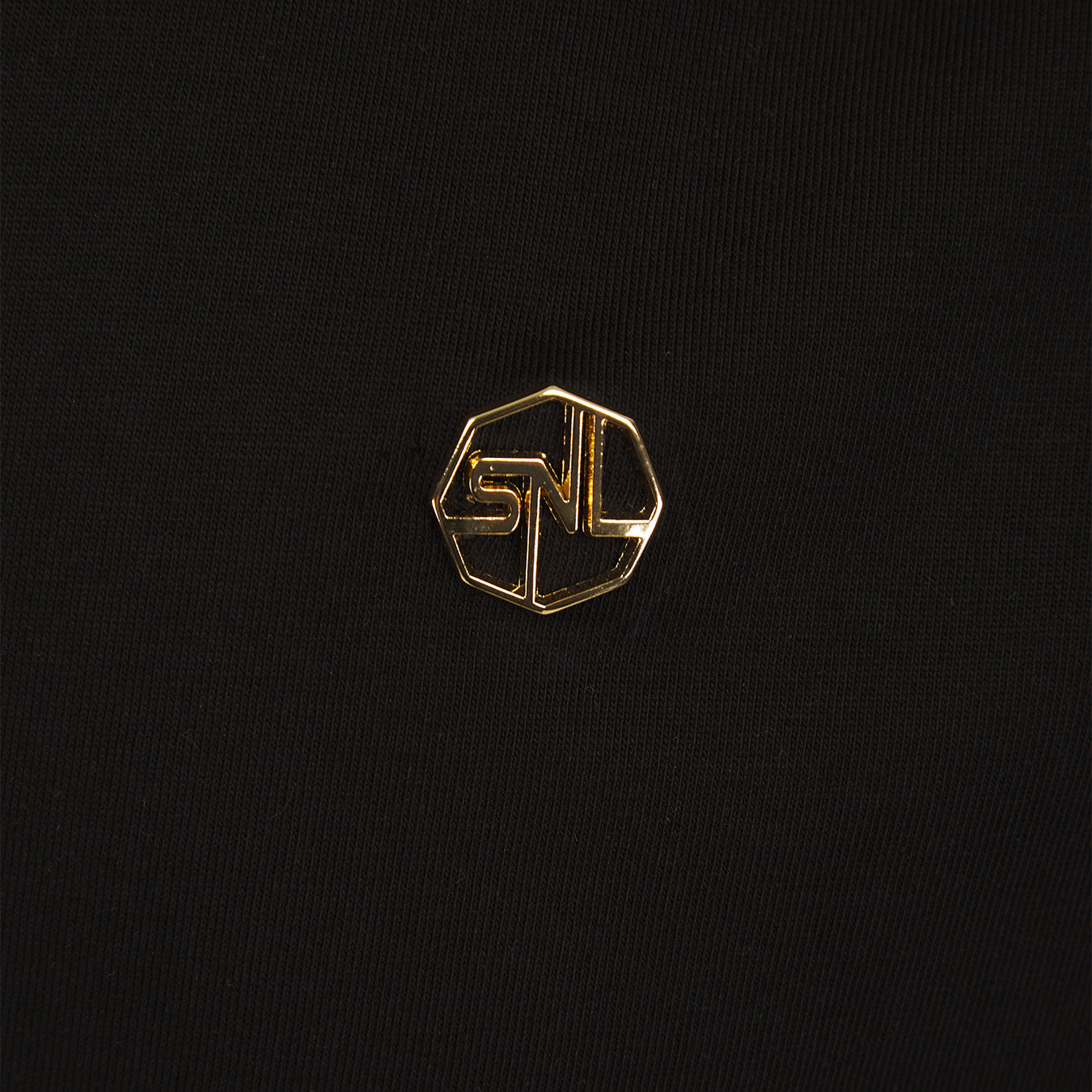 Black Classic Plated Logo T-Shirt