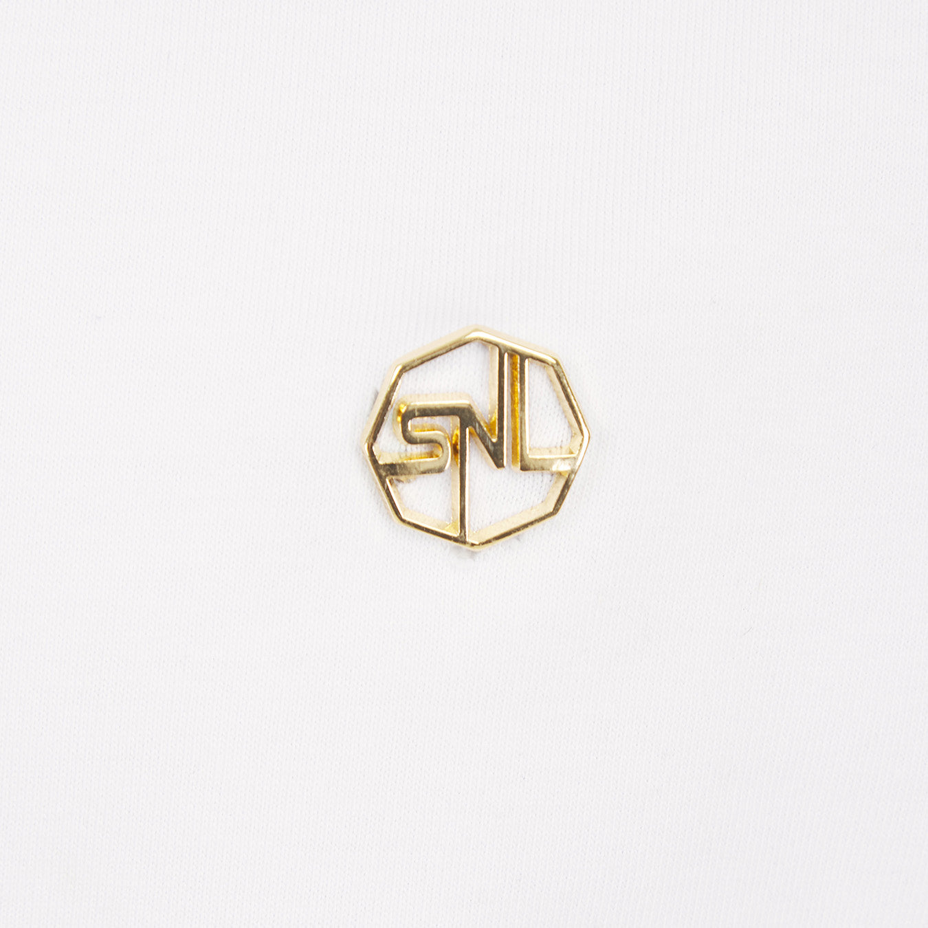 White Classic Plated Logo T-Shirt