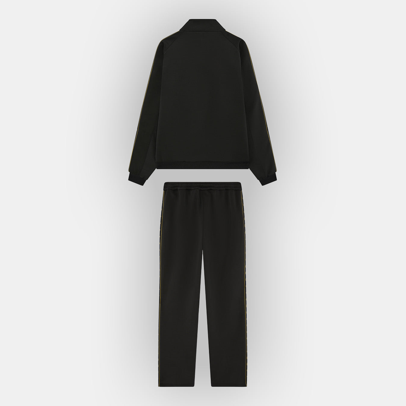 Black Essential Plated Logo Tracksuit