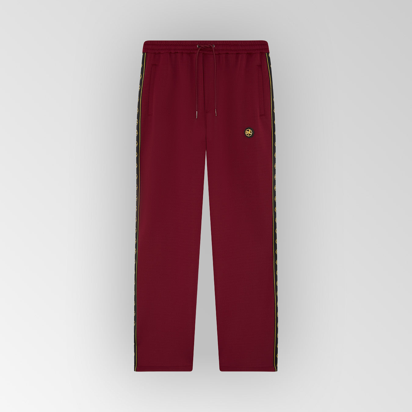 Burgundy Essential Plated Logo Track Pants