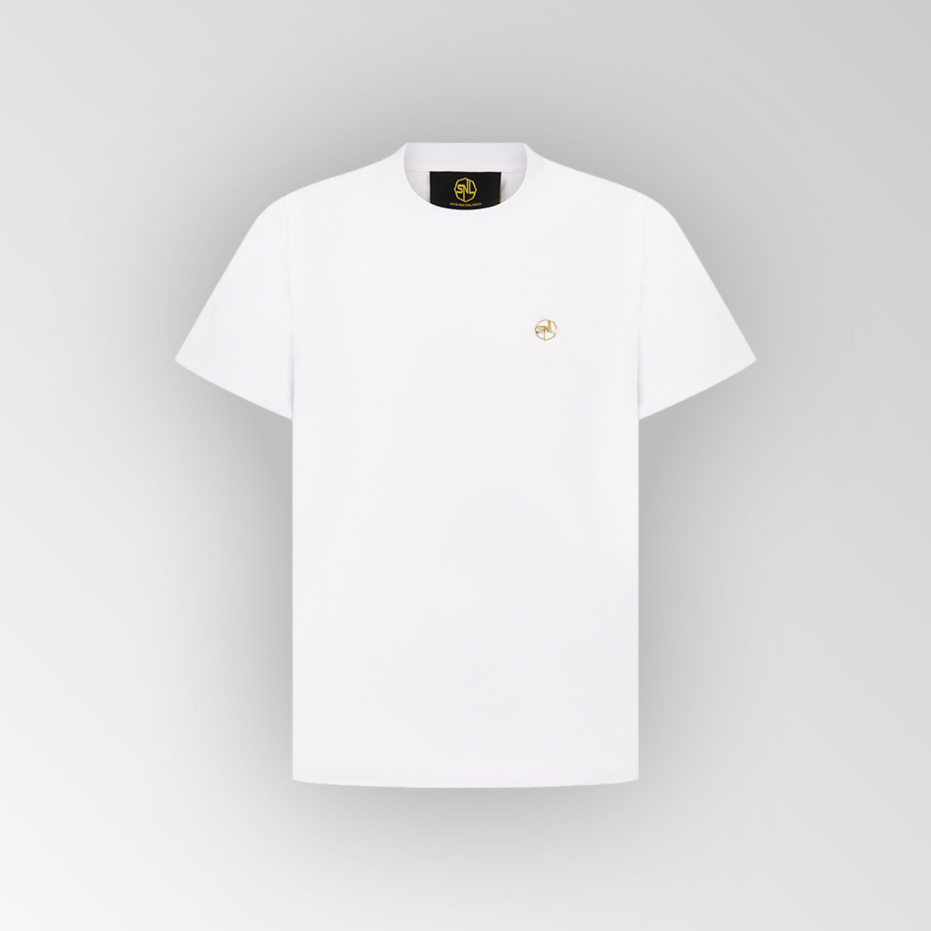 White Classic Plated Logo T-Shirt